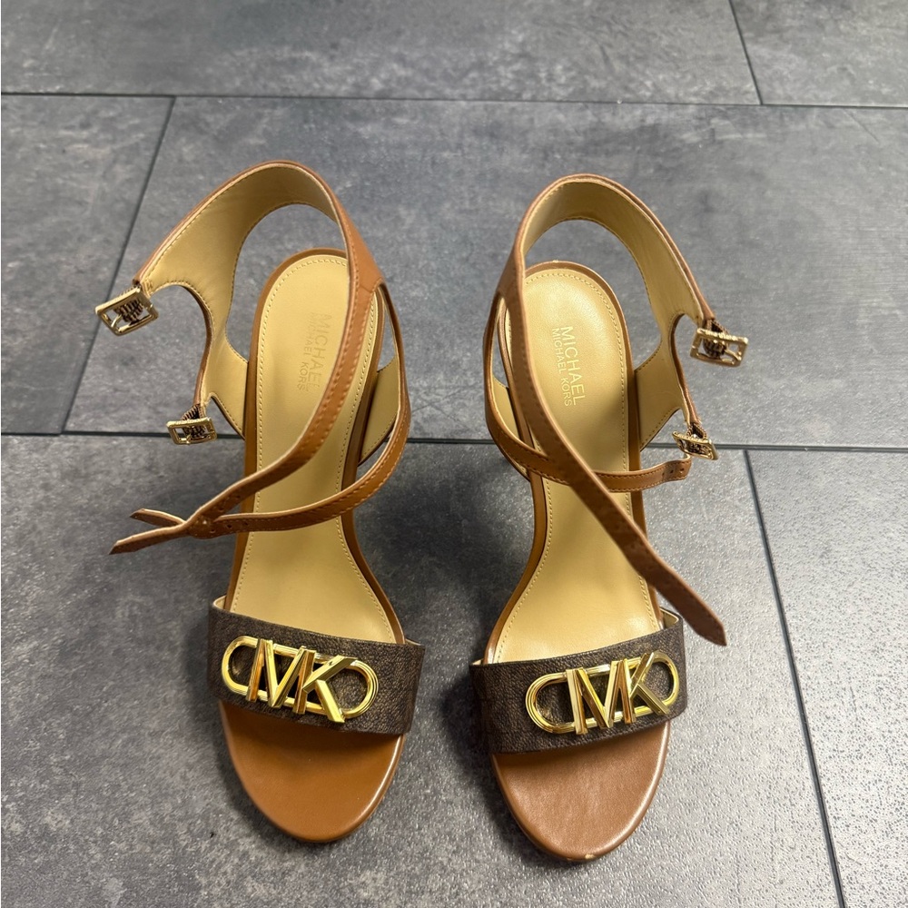Michael Kors Tan and Brown Heels
